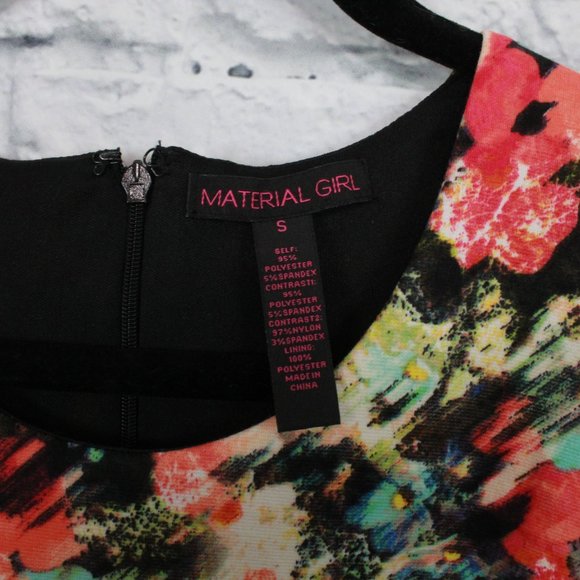 MATERIAL GIRL Sheer Mid Section Short Dress Size S - Picture 8 of 10